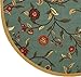 Machine Washable Floral Leaves Design Non-Slip Rubberback 5x7 Traditional Area Rug for Living Room, Bedroom, Kitchen, 5' x 6'6