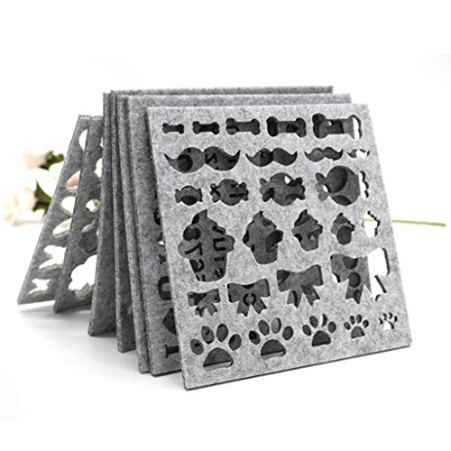 image for Eyessssty 7pcs Needle Felting Applique Mold,Wool Felt Mold DIY Craft T