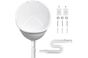 ADEVAR Waterless Urinal with Hose,Plastic Urinals for Men,Large Outdoor Toilet for Camping,Outside Mens Urinal for Bathroom,Garage,Basement,Backyard Wall Urinal Diverter Male Waterfree Urinals