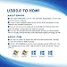 USB 3.0 to HDMI HD 1080P Video Convertor with Audio Output Multiple Monitors for Laptop HDTV TV PC with Windows XP / 7/8 / 8.1/10 [ NO MAC & VISTA ]