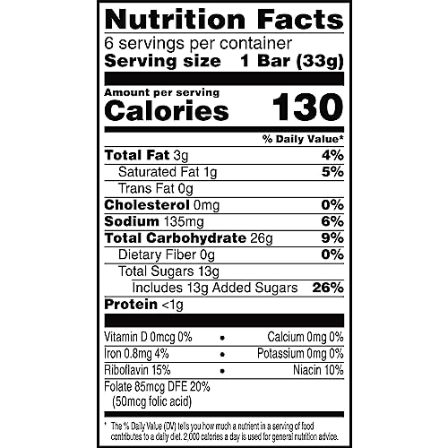RICE KRISPIES TREATS HOMESTYLE MARSHMALLOW SNACK BARS, KIDS SNACKS, LUNCH SNACKS, CINNAMON SUGAR FLAVOR, 6.98OZ BOX (6 BARS)