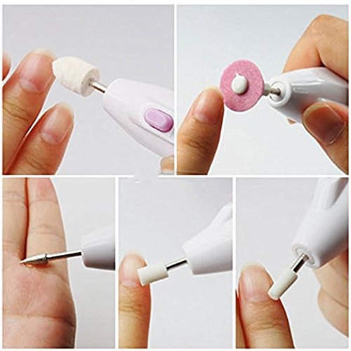 Imcolorful Electric Nail File Nail Art Drill KIT Professional Grinder Grooming Kit -2pcs