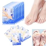 Hometom Exfoliating Peel Foot Mask Baby Soft Feet Remove Callus Hard Dead Skin 1Pair (Blue)