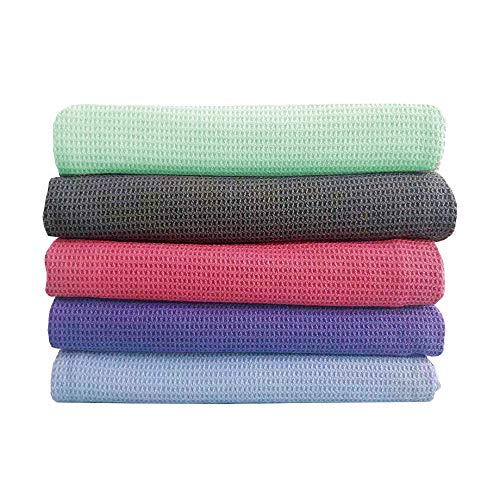 DMASUN Yoga Silicone Yoga Towel, Sports Yoga, Traditional Yoga, hot Yoga, Pilates Perfect Choice, Unique Corner Bag Design (72"x26" Light Blue)