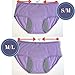 Luna Cup Menstrual Underwear Breathable Period Panties Postartum Inconvience Panty, Pack of 3, for Women Girls (M/L, Black, Blue, Purple)