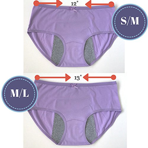 Luna Cup Period Menstrual Panties, Set of 3, and 2 Washable Cloth