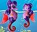 Fish Robot Toy Seahorse Toy Electric Bionic Fish with Smart Senor Diving Floating for Aquarium Pool Cute Magic Clownfish Electric Fishing Toy by Magical Imaginary (purple)