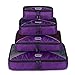 Packing Cubes Travel Space Saver Bags Set of 4 Luggage Organisers Perfect for Men and Women Duffel Bags Suitcase Backpacks Wardrobe & Drawer Storage