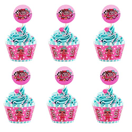 LOL Cake Topper LOL Birthday Party Supplies Pink Surprise Doll