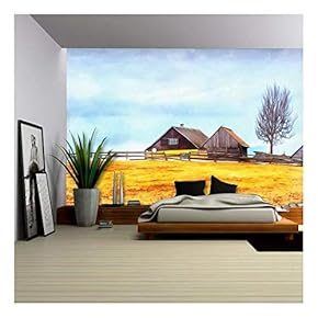 The Works in The Style of Watercolor Painting. The Last Days - Removable Wall Mural | Self-Adhesive Large Wallpaper - 66x96 inches