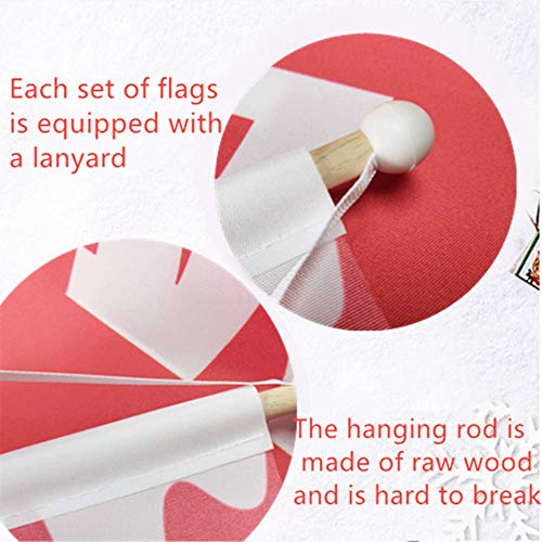 feb.7 Christmas Decorations, Merry Christmas Banner and Welcome Home Christmas Decorations Red Xmas Decor Banners for Home Wall Door Apartment Party (red2) - Thumbnail 3