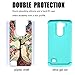 LG Tribute 5 Case, LG Escape 3 Case, UrSpeedtekLive [Drop Protection] Dual Layer Hybrid Defender Phone Cover Case for LG K7 / Tribute 5 / Treasure/Escape 3 - Love Tree