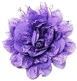 Wholesale Princess Chiffon Fabric and Lace Flower Hair Clip