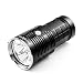 ThorFire Powerful Flashlight 5000 Lumen, BLF Q8 Professional Searchlight, 4 XPL Led Light, UI Configurable, Use 4 Button Top 18650 Battery (Not Included)