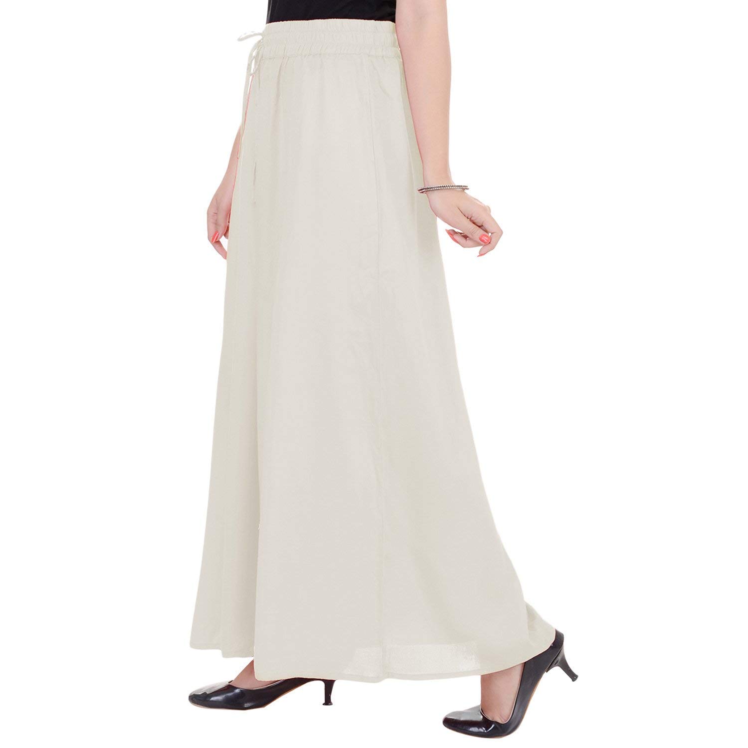 srisaras premuim off-white rayon palazzo for women and girls