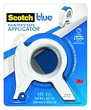 ScotchBlue TA3-SB Painter's Tape Applicator, Blue, with 1 Starter Roll 1.41 in. x 20 yd