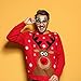 Aneco 12 Styles Christmas Glasses Frame Glitter Christmas Party Glasses Christmas Costume Creative Eyewear for Christmas Party Supplies
