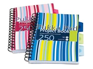 Pukka Cuaderno De Espiral Doble A5 250 Hojas Microperforadas 80 G M 178 Raya De 8 Mm Tapa De