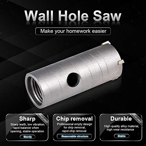 KATUR 30mm SDS Plus Shank Hole Saw Cutter Concrete Cement Stone Wall Drill Bit for Brick Concrete Cement Stone (30mm Diameter)