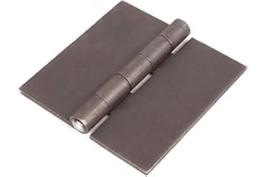 NORTHEAST HINGE Heavy Duty .120 Leaf Thick X .250 Pin Butt Hinge in Stainless, Steel, or Aluminum Weld-On or Bolt On Without Holes. (Steel, 4 inches X 4 inches)