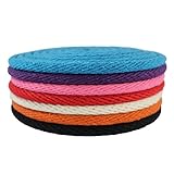 Solid Braid Cotton Rope (3/8 inch) - SGT KNOTS - Sash Cord - 100% Natural Cotton - All-Purpose Utility Rope for Crafting, DIY Projects, Binding, Home Decor, Masonry, Marine (50 ft - Natural)