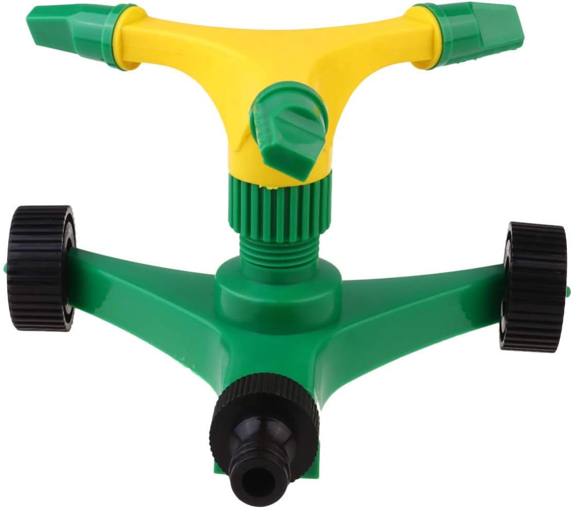 ULTECHNOVO Aspersor de Césped de Tres Brazos de Tres Salidas de Riego