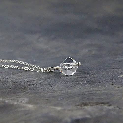 mini crystal necklace