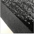 Sparkly Metal Mesh Fabric Chainmail Jewelry Making Metal Mesh Fabric DIY Make a Bra Cape and Pants (Black)
