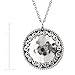 Silpada 'Circle' Hammered Swirl Pendant Necklace in Sterling Silver