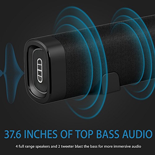 Elecder Sound Bars for TV, Speakers 38 Inch 60 Watt Channel