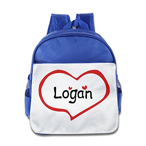 Unisex Toddler School Bag Heart Logan Daypack Polyurethane Fabric Cool Zip Closer Side Pockets Kid Backpacks