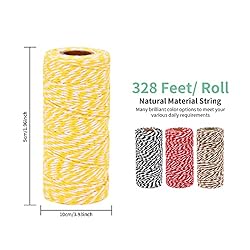 Twine String, 328 Feet Twine Rope, Twine Ribbon for