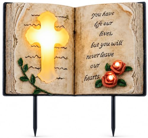 Solar Memorial Cross Stake Light