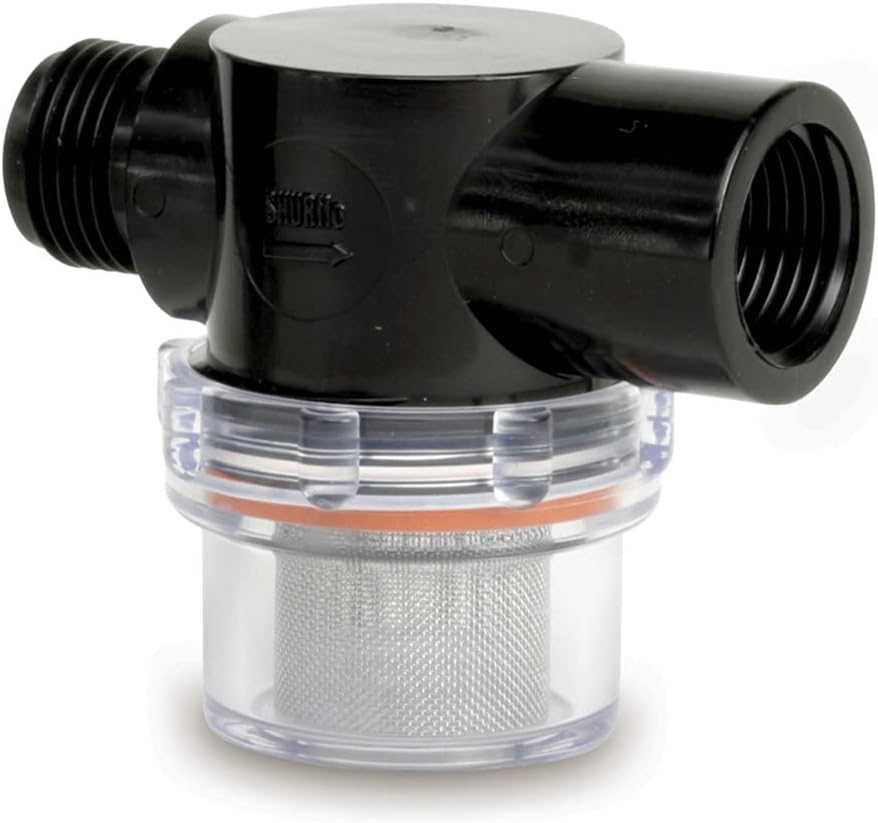 Shurflo 15-085-00 255-313 Twist-On Water Strainer 1/2 Inlet Multicoloured