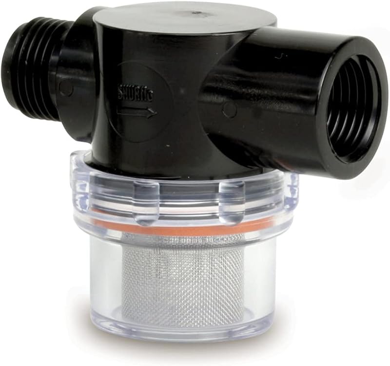Shurflo 15-085-00 255-313 Twist-On Water Strainer 1/2 Inlet Multicoloured