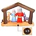 Christmas Inflatable Decoration 6.5 ft Nativity Scene Inflatable with Build-in LEDs Blow Up for Christmas, Party Indoor, Outdoor, Yard, Garden, Lawn Décor.