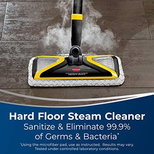 BISSELL Power Steamer Heavy Duty 3-in-1 Steam Mop, Handheld Steam Cleaner for Indoor and Outdoor Use, Garage Workshop Auto RV Deck Patio, 25 Accessories, Variable Steam, Wall Mount, 2685B