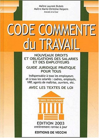 Code commenté du travail