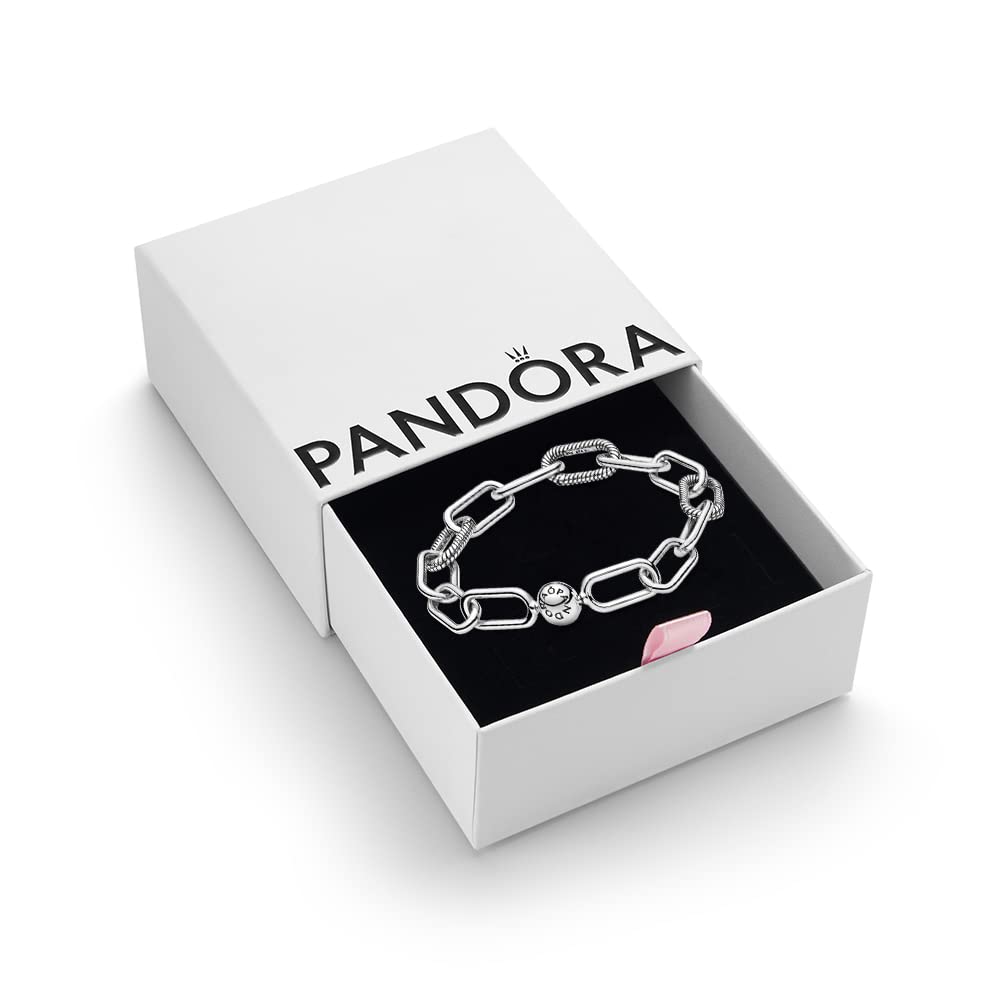 PANDORA ME Women's Sterling Silver Link Bracelet, Size 15, With Gift Box