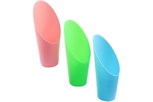 OSVJE 3 Pcs Bonsai Soil Scoops Plastic Garden Shovels Garden Tool, Colorful Mini Potting Scoops for Plant Succulent, Lightweight and Durable Design for Easy Gardening and Transplanting Tasks