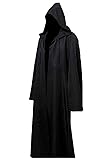 LHJ Men Tunic Hooded Robe Cloak Knight Fancy Cool