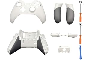 Hzxkqmil Replacement Housing Shell Case for Xbox One Elite 1st Controller, Front Back Shell Faceplate Cover + Side Rails + LB