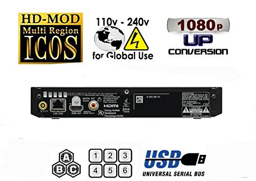 HDI BDP-S3700E Sony High Res Audio - Built-in WiFi - Multi System Region Free Blu Ray Disc DVD Player - Thumbnail 4