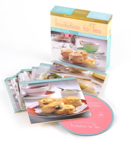 Invitation to Tea (MusicCooks: Recipe Cards/Music CD), Light, Stylish Dishes For Tea, Delightful Cla by Sharon O'Connor