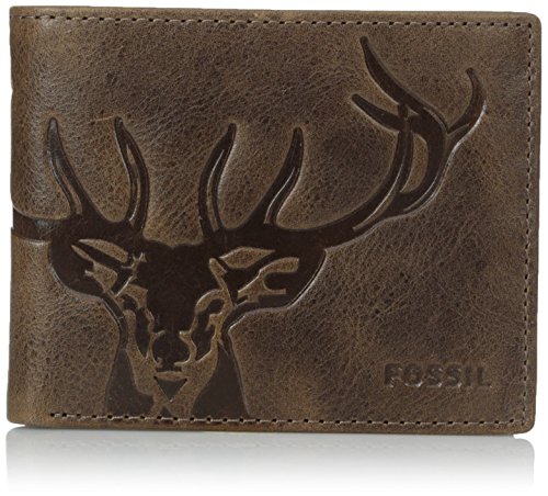 Fossil Men's Jack Bifold with Flip ID, Brown, One Size