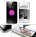 iPhone 6 Screen Protector Glass, DREO® [Impact Series] iPhone 6 4.7 Inch Premium High Definition Shockproof Clear Tempered Glass Screen Protector 0.3mm Thickness 2.5D Curved Edge for iPhone 6 4.7 Inch - Retail Packaging - One Year Warranty