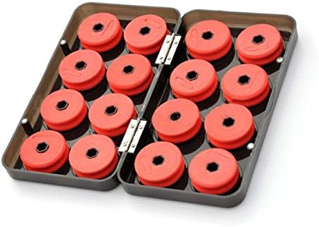 Foam Winding Board 16pcs Fishing Line Shaft Bobbin Spools Tackle Boxes Portable, Convenient To Carry