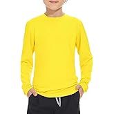Boy Long Sleeve Rash Guard Shirt UPF 50+ Sun Protection Rashguard Swim Shirt