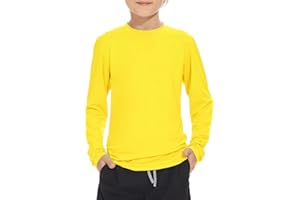 AMERICAN TRENDS Boy Long Sleeve Rash Guard Shirt UPF 50+ Sun Protection Rashguard Swim Shirt