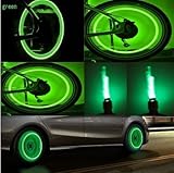 Best Bike Wheel Light- Bike Rite Car Motorcycle Tire Valve Lights- Cash Money Green Neon LED 100% Waterproof Motion Activated Bicycle Wheel Lights- Kids Bike Safety Cycling Accessories ( 2 pack)
